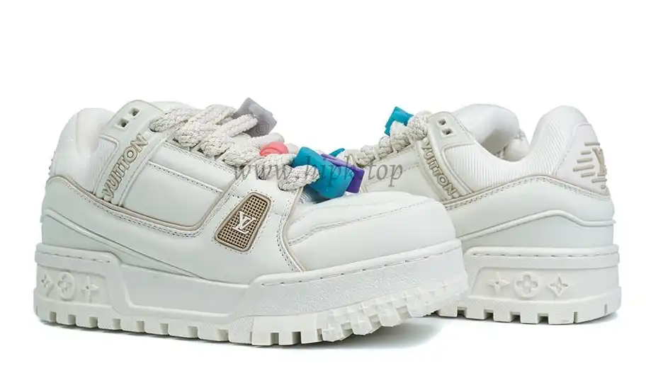 PK God Louis Vuitton Trainer Maxi White RETAIL MATERIALS READY TO SHIP