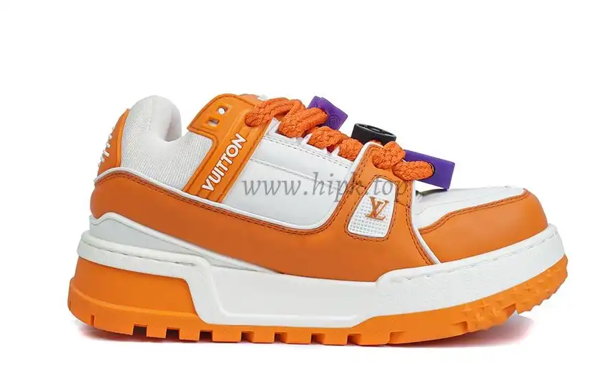 PK God Louis Vuitton Trainer Maxi orange RETAIL MATERIALS READY TO SHIP