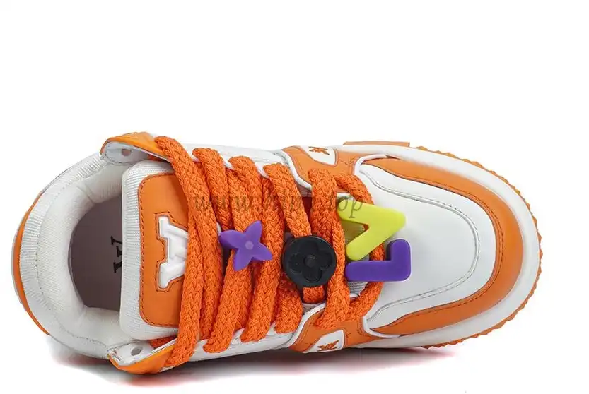 PK God Louis Vuitton Trainer Maxi orange RETAIL MATERIALS READY TO SHIP