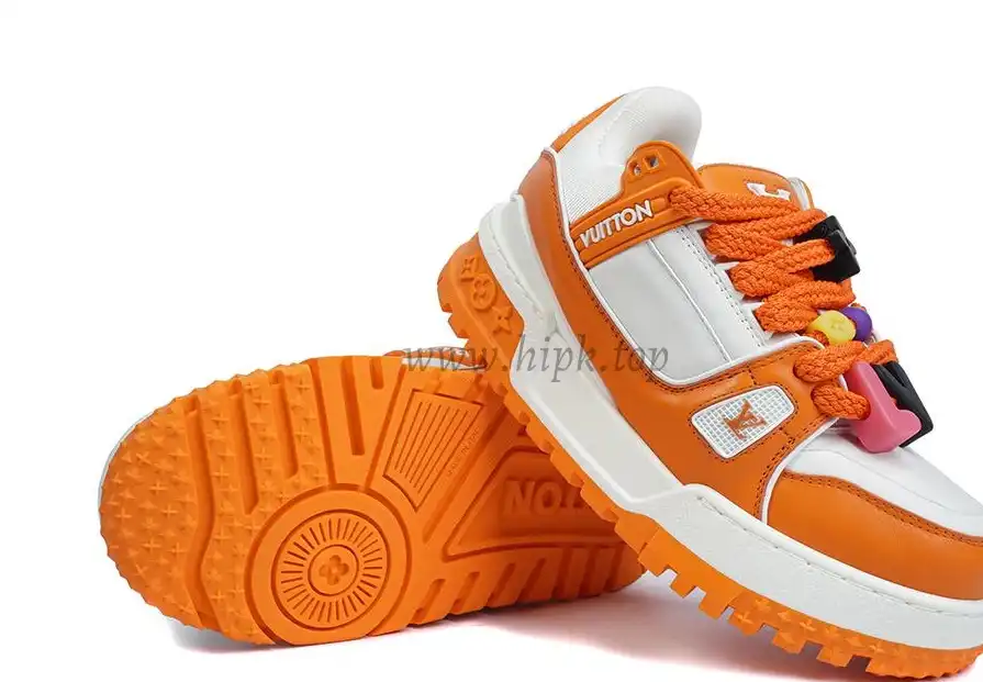 PK God Louis Vuitton Trainer Maxi orange RETAIL MATERIALS READY TO SHIP