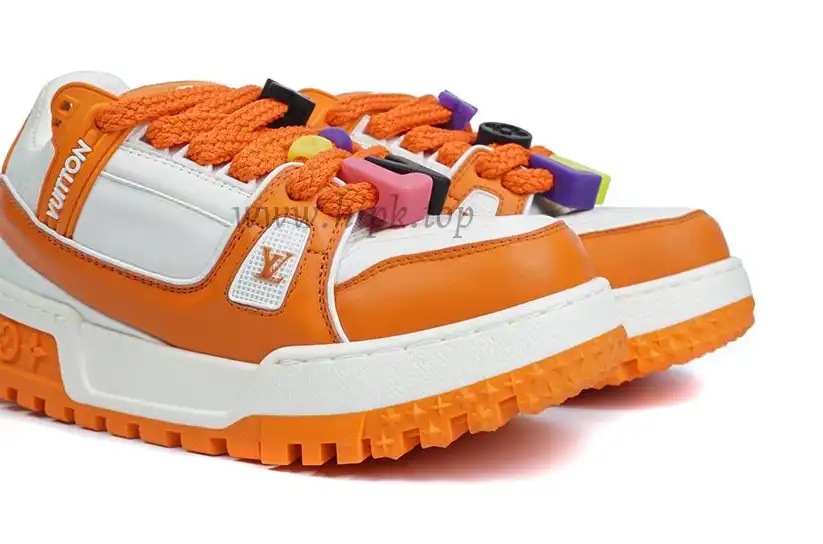 PK God Louis Vuitton Trainer Maxi orange RETAIL MATERIALS READY TO SHIP