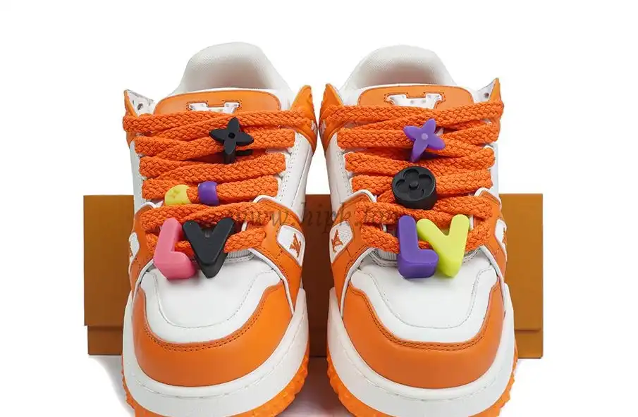 PK God Louis Vuitton Trainer Maxi orange RETAIL MATERIALS READY TO SHIP