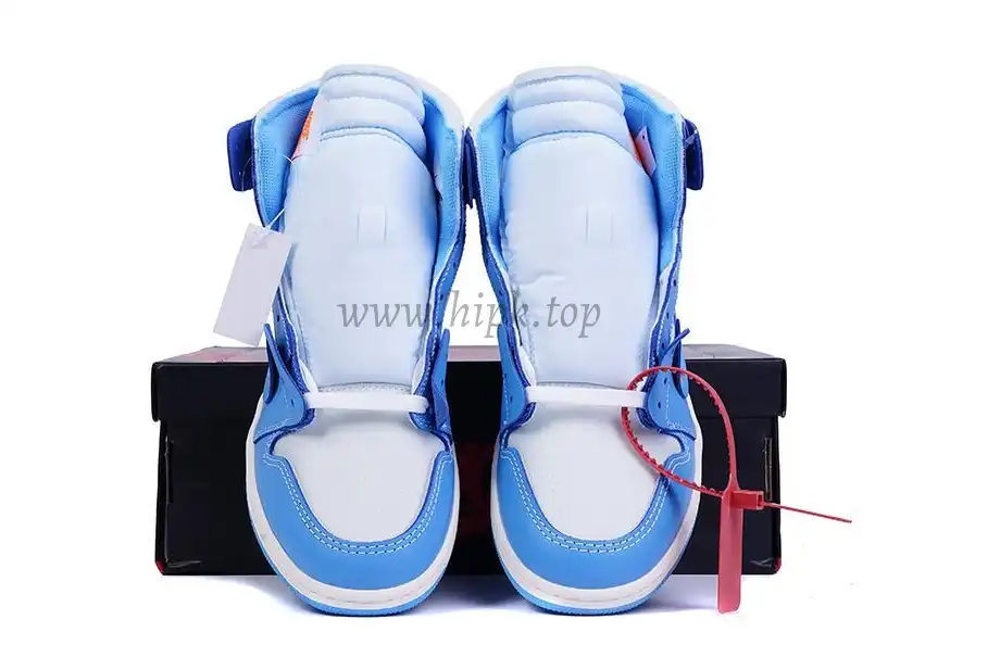 PK GOD X YIFU RETAIL FACTORYOFF WHITE X AIR JORDAN 1 POWDER BLUE UNC RETAIL MATERIALS ready limited