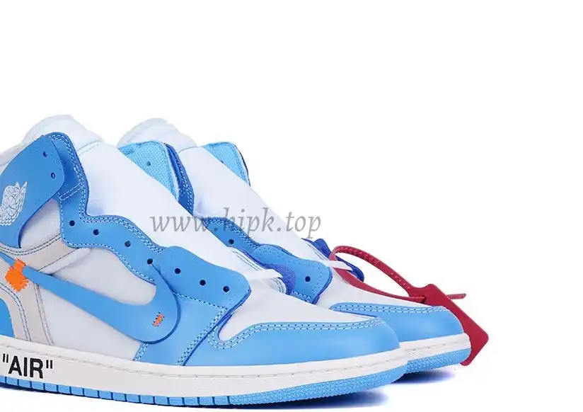 PK GOD X YIFU RETAIL FACTORYOFF WHITE X AIR JORDAN 1 POWDER BLUE UNC RETAIL MATERIALS ready limited