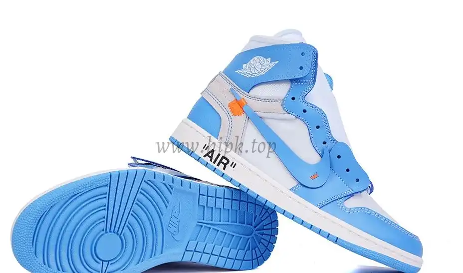 PK GOD X YIFU RETAIL FACTORYOFF WHITE X AIR JORDAN 1 POWDER BLUE UNC RETAIL MATERIALS ready limited