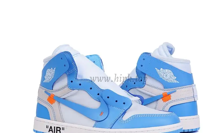 PK GOD X YIFU RETAIL FACTORYOFF WHITE X AIR JORDAN 1 POWDER BLUE UNC RETAIL MATERIALS ready limited