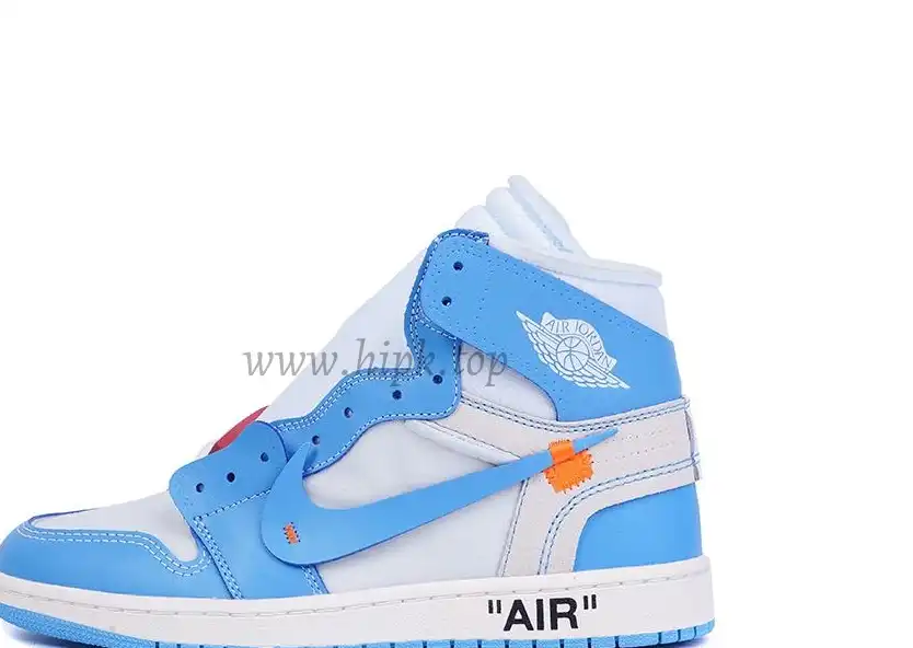 PK GOD X YIFU RETAIL FACTORYOFF WHITE X AIR JORDAN 1 POWDER BLUE UNC RETAIL MATERIALS ready limited