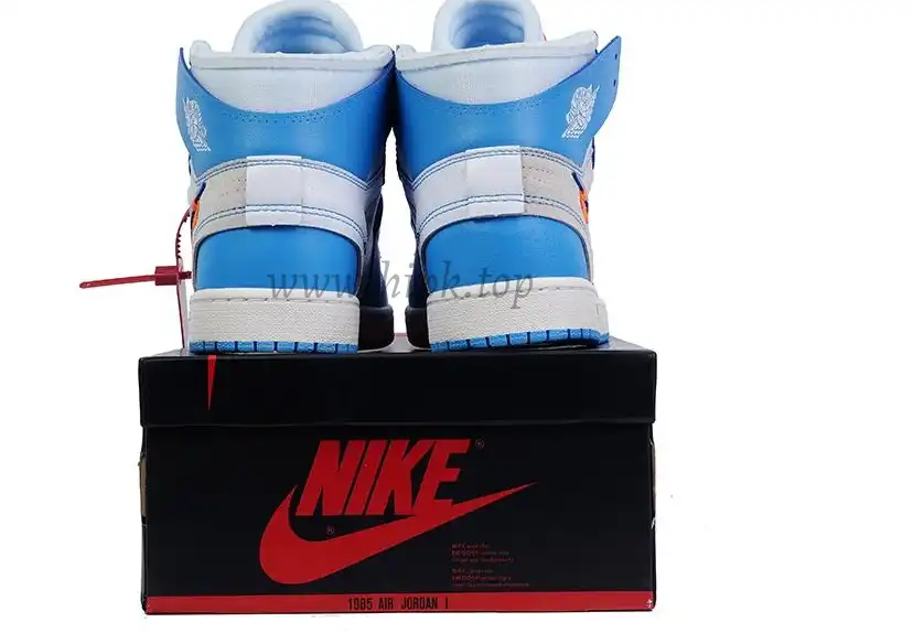 PK GOD X YIFU RETAIL FACTORYOFF WHITE X AIR JORDAN 1 POWDER BLUE UNC RETAIL MATERIALS ready limited