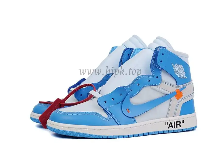 PK GOD X YIFU RETAIL FACTORYOFF WHITE X AIR JORDAN 1 POWDER BLUE UNC RETAIL MATERIALS ready limited