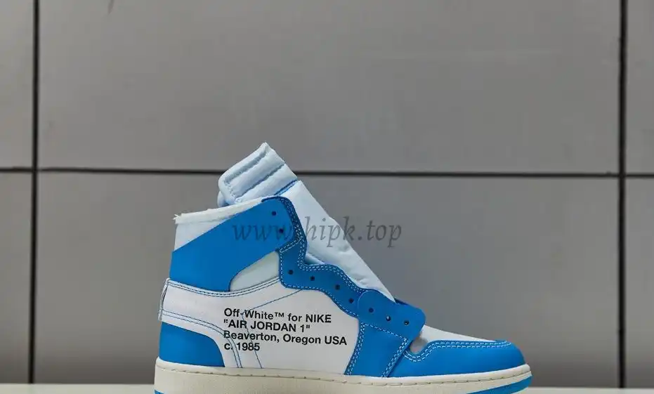 PK GOD X YIFU RETAIL FACTORYOFF WHITE X AIR JORDAN 1 POWDER BLUE UNC RETAIL MATERIALS ready limited