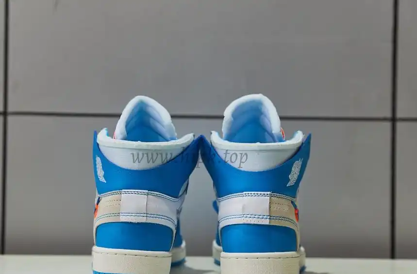 PK GOD X YIFU RETAIL FACTORYOFF WHITE X AIR JORDAN 1 POWDER BLUE UNC RETAIL MATERIALS ready limited