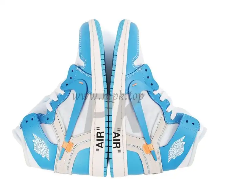 PK GOD X YIFU RETAIL FACTORYOFF WHITE X AIR JORDAN 1 POWDER BLUE UNC RETAIL MATERIALS ready limited