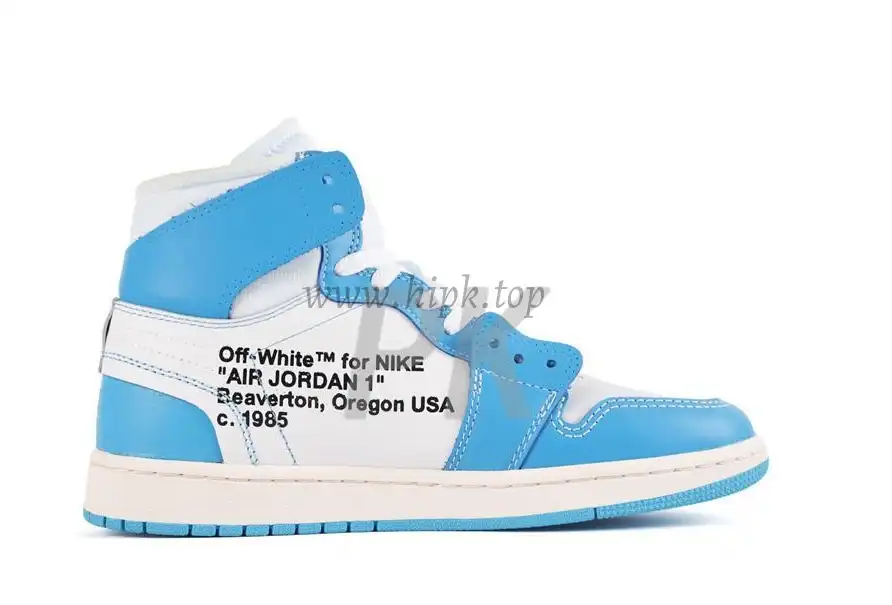 PK GOD X YIFU RETAIL FACTORYOFF WHITE X AIR JORDAN 1 POWDER BLUE UNC RETAIL MATERIALS ready limited