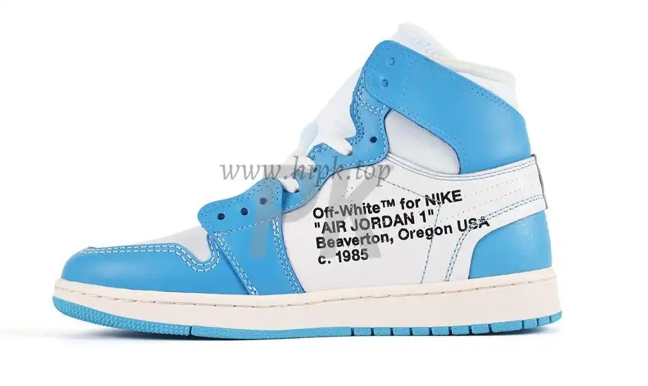 PK GOD X YIFU RETAIL FACTORYOFF WHITE X AIR JORDAN 1 POWDER BLUE UNC RETAIL MATERIALS ready limited