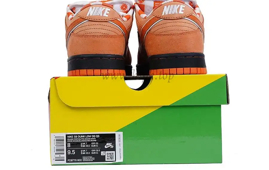 PK GOD NIKE SB DUNK LOW CONCEPTS ORANGE LOBSTER RETAIL MATERIALS READY TO SHIP