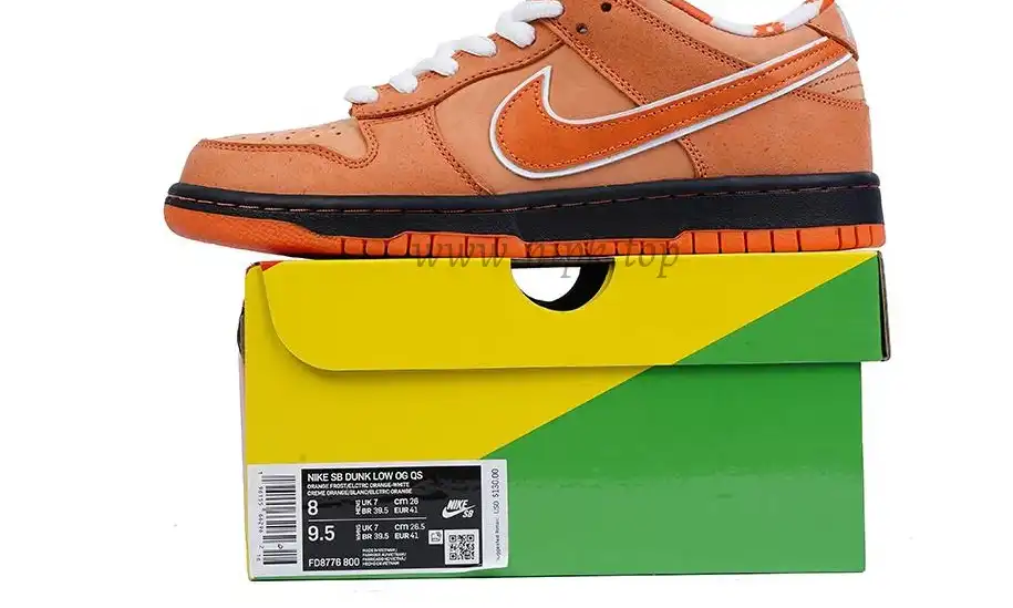 PK GOD NIKE SB DUNK LOW CONCEPTS ORANGE LOBSTER RETAIL MATERIALS READY TO SHIP