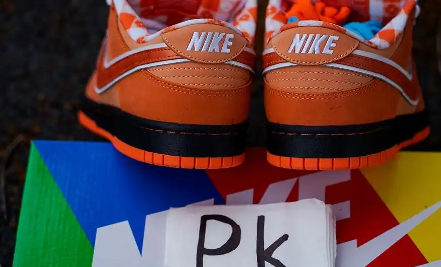 PK GOD NIKE SB DUNK LOW CONCEPTS ORANGE LOBSTER RETAIL MATERIALS READY TO SHIP