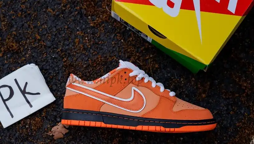 PK GOD NIKE SB DUNK LOW CONCEPTS ORANGE LOBSTER RETAIL MATERIALS READY TO SHIP