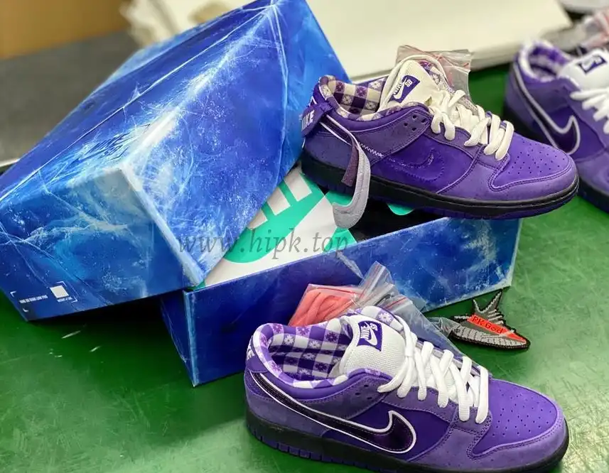 PKGod Concepts X Sb dunk purple Lobster retail materials ready to ship