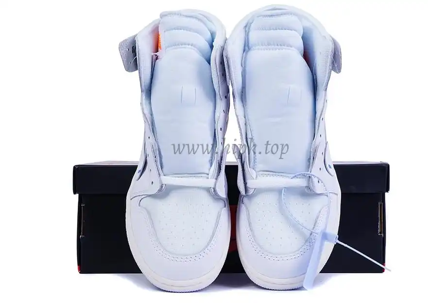 PK GOD X YIFU RETAIL FACTORY X NIKE X OFF WHITE-AIR JORDAN 1-TRIPLE WHITE ready limited