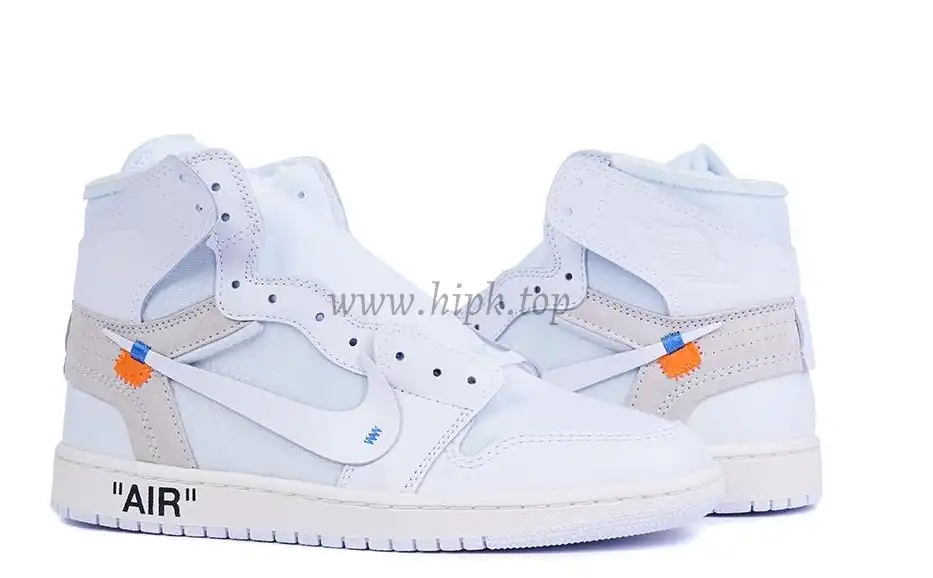 PK GOD X YIFU RETAIL FACTORY X NIKE X OFF WHITE-AIR JORDAN 1-TRIPLE WHITE ready limited