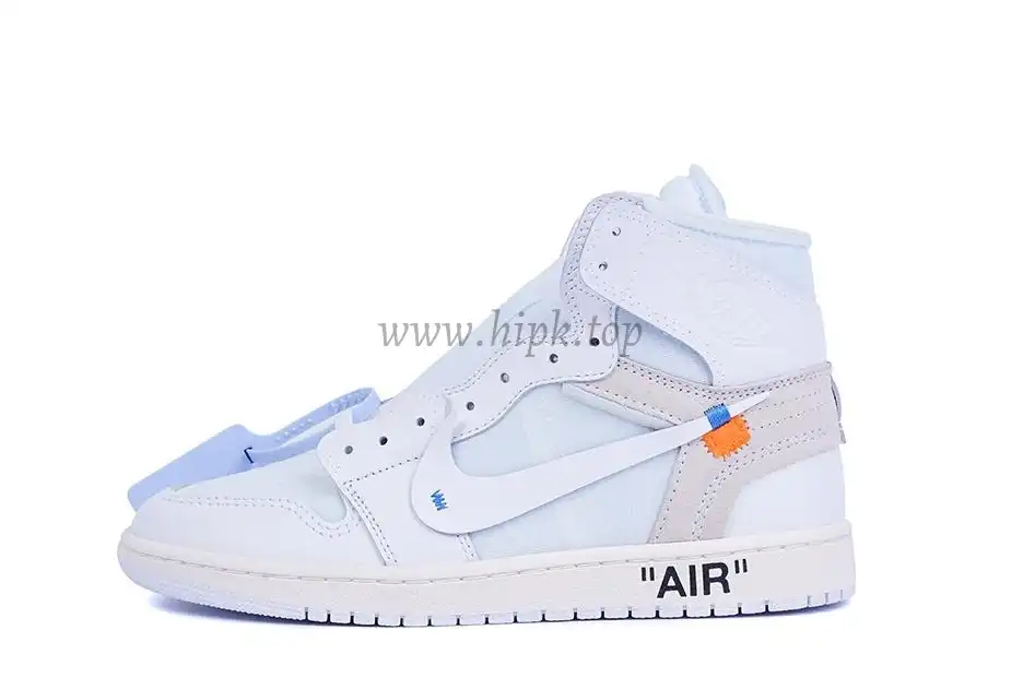 PK GOD X YIFU RETAIL FACTORY X NIKE X OFF WHITE-AIR JORDAN 1-TRIPLE WHITE ready limited