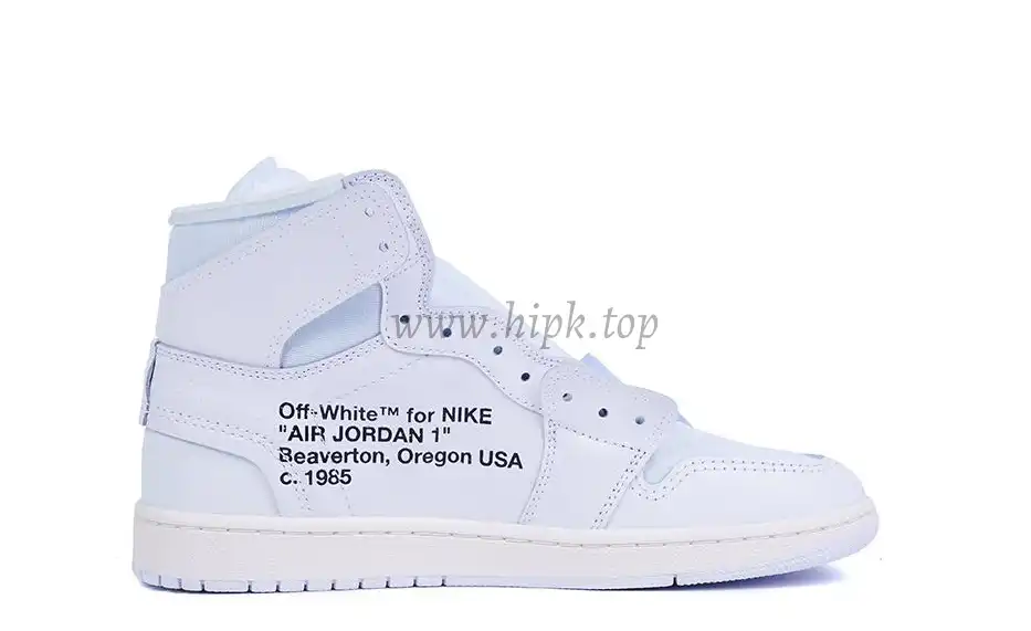 PK GOD X YIFU RETAIL FACTORY X NIKE X OFF WHITE-AIR JORDAN 1-TRIPLE WHITE ready limited