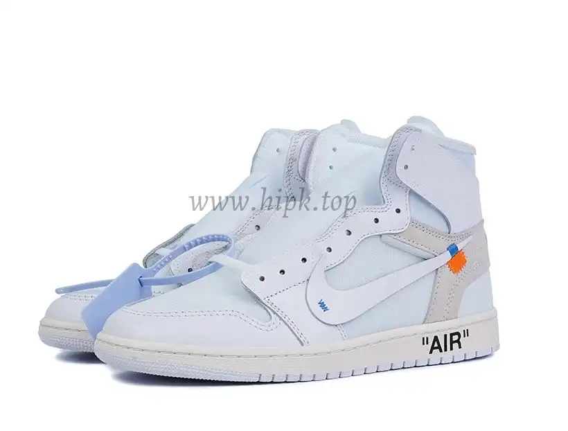 PK GOD X YIFU RETAIL FACTORY X NIKE X OFF WHITE-AIR JORDAN 1-TRIPLE WHITE ready limited