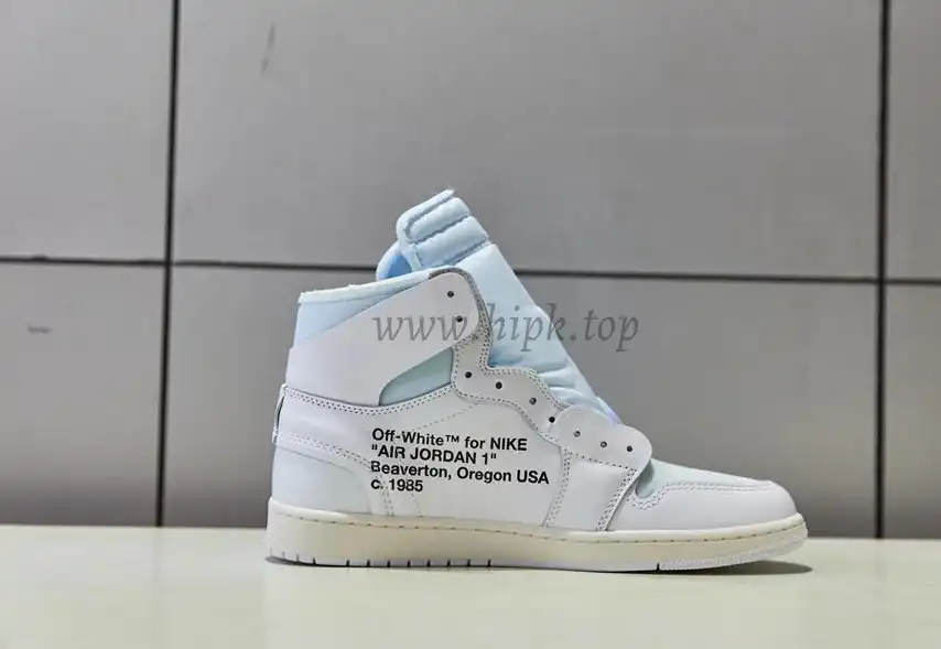 PK GOD X YIFU RETAIL FACTORY X NIKE X OFF WHITE-AIR JORDAN 1-TRIPLE WHITE ready limited