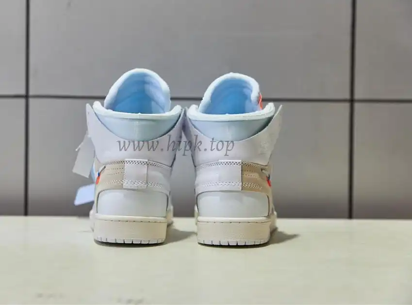 PK GOD X YIFU RETAIL FACTORY X NIKE X OFF WHITE-AIR JORDAN 1-TRIPLE WHITE ready limited