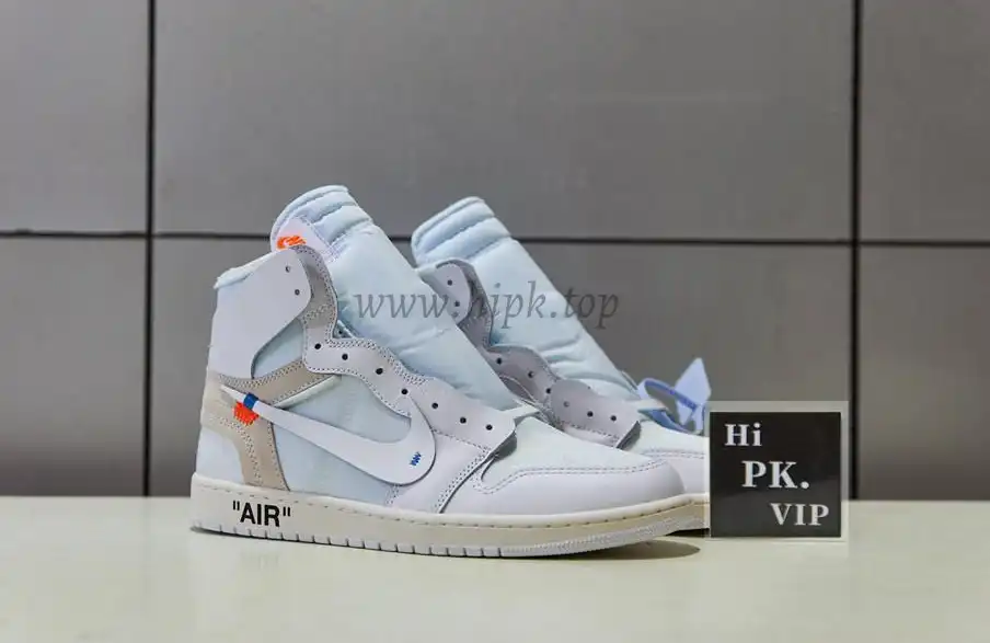 PK GOD X YIFU RETAIL FACTORY X NIKE X OFF WHITE-AIR JORDAN 1-TRIPLE WHITE ready limited