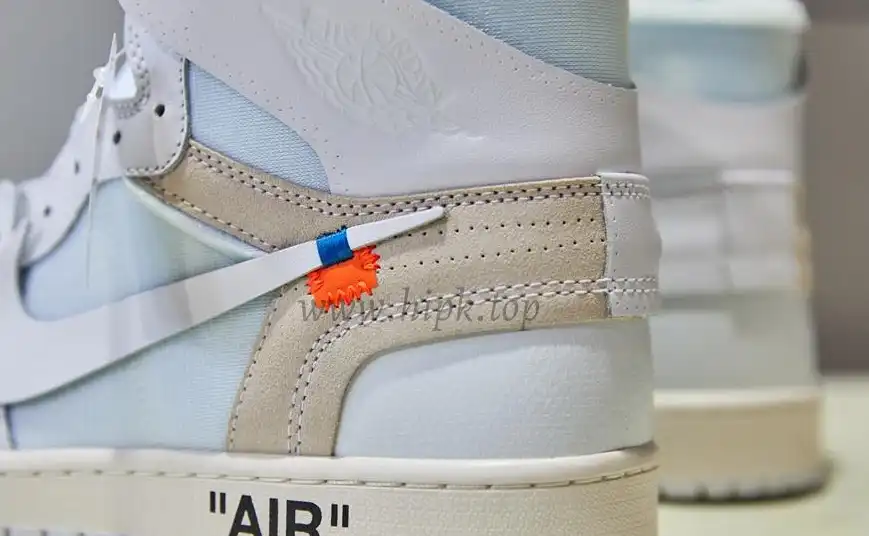 PK GOD X YIFU RETAIL FACTORY X NIKE X OFF WHITE-AIR JORDAN 1-TRIPLE WHITE ready limited