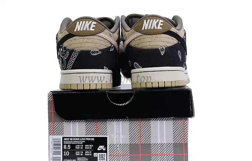 PK 4.0 exclusive 4.0 final version retail label Travis Scott X Nike SB dunk low Jackboys retail materials ready to ship