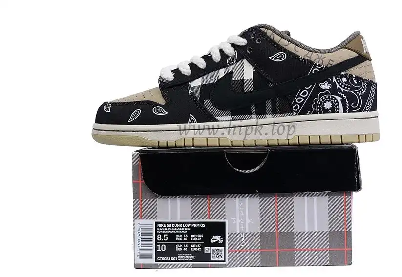 PK 4.0 exclusive 4.0 final version retail label Travis Scott X Nike SB dunk low Jackboys retail materials ready to ship