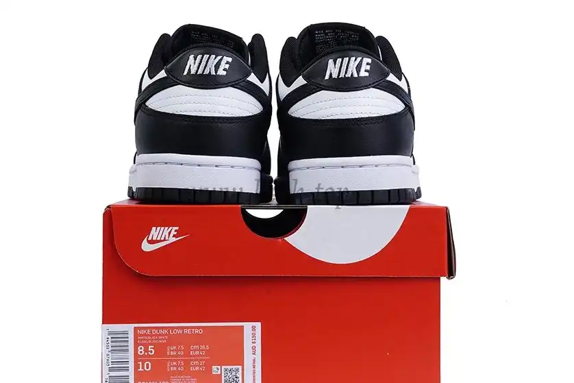 Pk God Nike dunk low retro black panda retail materials ready to ship