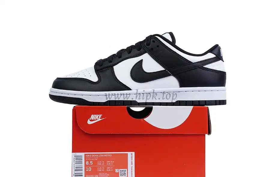 Pk God Nike dunk low retro black panda retail materials ready to ship