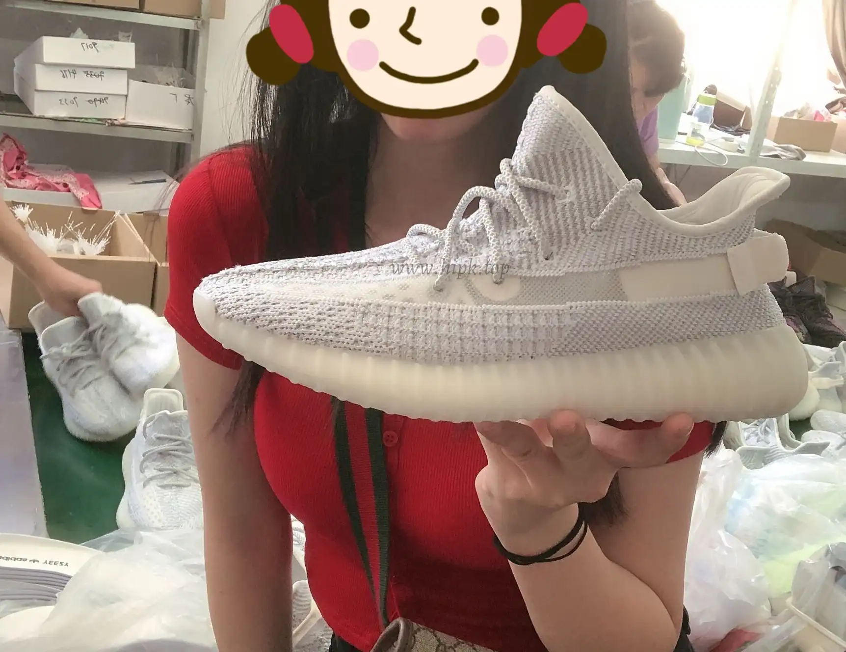 GOD YEEZY 350 V2 STATICWITH REAL PREMEKNIT FROM HUAYIYI WHICH OFFER PRIMEKNIT TO ADIDAS DIRECTLY READY