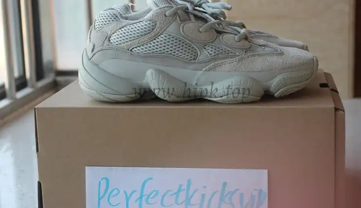 God Yeezy 500 Salt EE7287 retail sample version ready