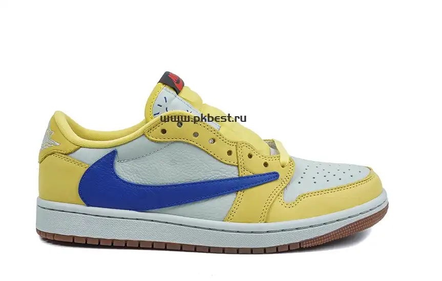 PK5.0 Travis Scott x Air Jordan 1 Low OG Canary retail materials ready to ship