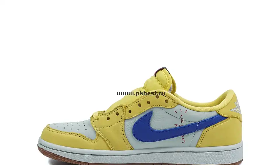 PK5.0 Travis Scott x Air Jordan 1 Low OG Canary retail materials ready to ship