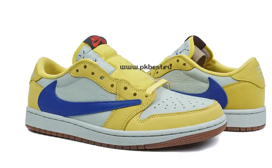 PK5.0 Travis Scott x Air Jordan 1 Low OG Canary retail materials ready to ship