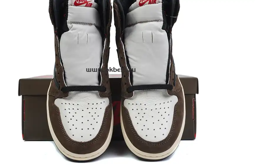 PK5.0 TRAVIS SCOTT X AIR JORDAN I CD4487-100 HIGH OG MOCHA RETAIL MATERIALS RETAIL VERSION