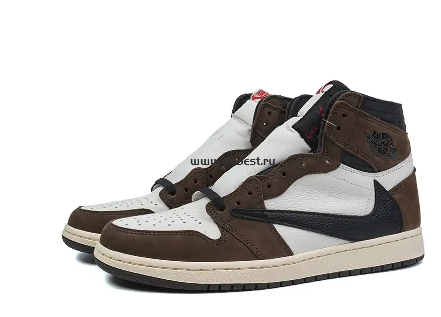 PK5.0 TRAVIS SCOTT X AIR JORDAN I CD4487-100 HIGH OG MOCHA RETAIL MATERIALS RETAIL VERSION