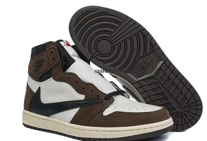 PK5.0 TRAVIS SCOTT X AIR JORDAN I CD4487-100 HIGH OG MOCHA RETAIL MATERIALS RETAIL VERSION