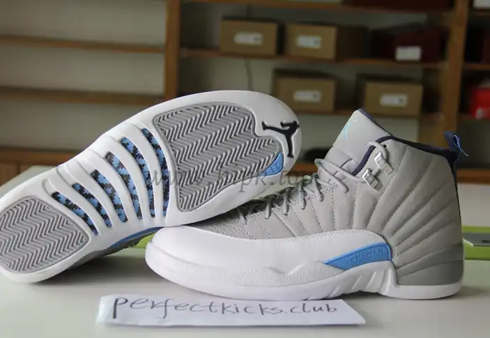 Air Jordan 12 Grey University Blue