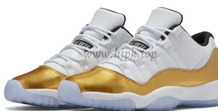 Authentic Air Jordan 11 Low GS Metallic Gold