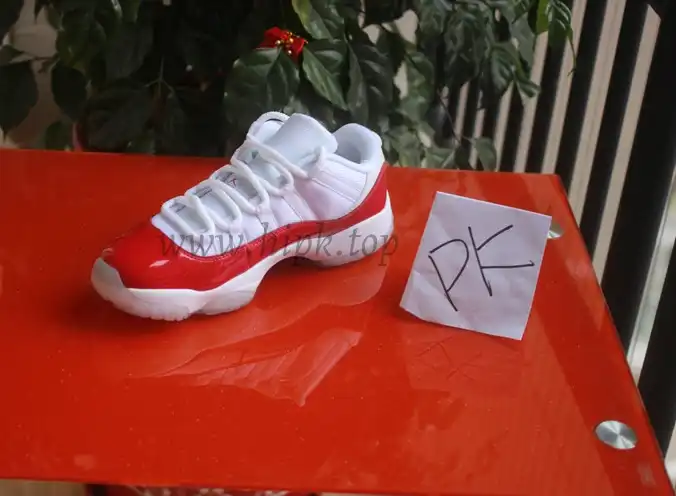 Authentic Air Jordan 11 Low Varsity Red