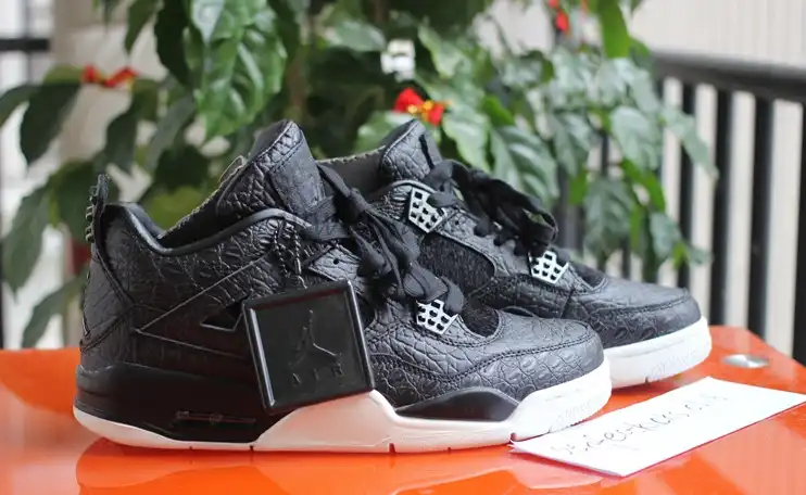 Authentic Air Jordan 4 Premium Black