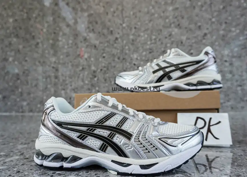 PK GOD Asics Gel-Kayano 14  Y2K  Black, white and silver RETAIL MATERIALS READY TO