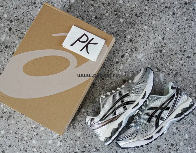 PK GOD Asics Gel-Kayano 14  Y2K  Black, white and silver RETAIL MATERIALS READY TO